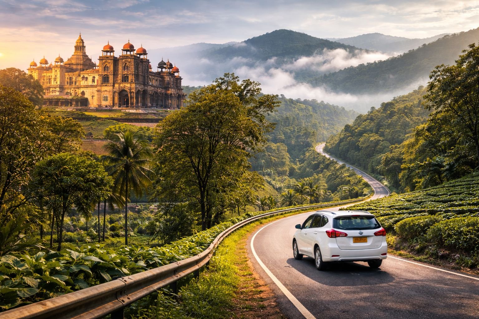 Mysore to Coorg taxi drop pickup