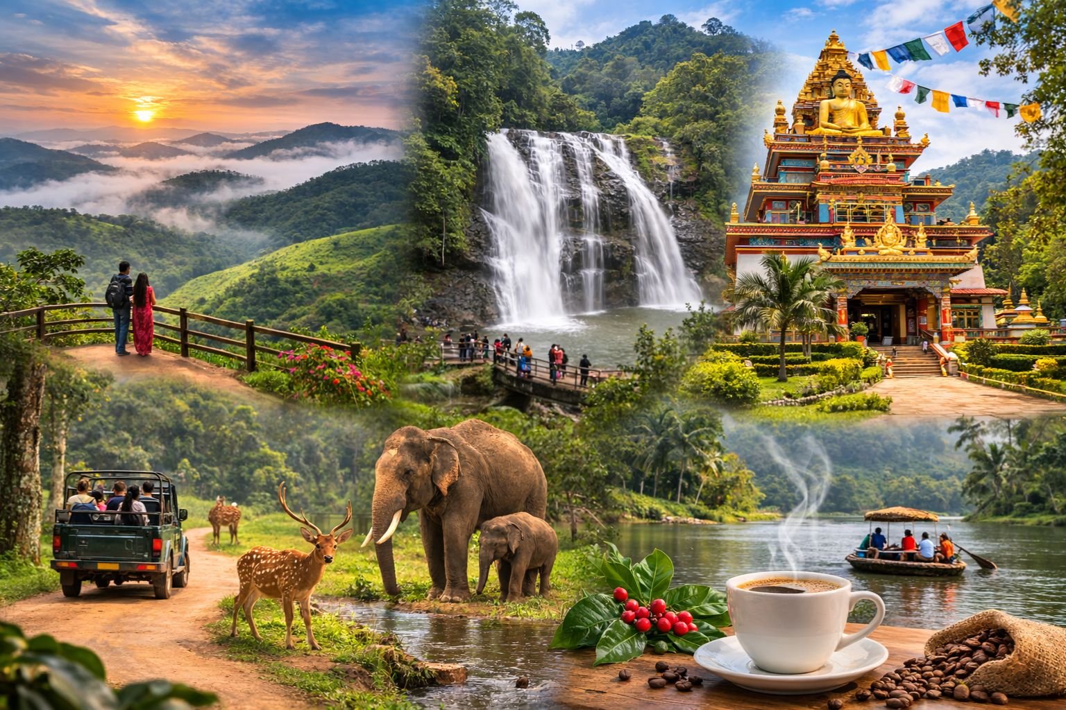 Coorg 3 days sightseeing cab package